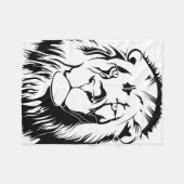 Couverture Polaire Lion Tribal 002 (Devant (Horizontal))