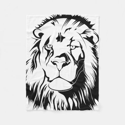 Couverture Polaire Lion Tribal 002 (Devant)
