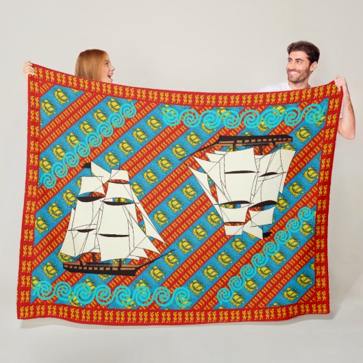 Couverture Polaire Lions (En situation)