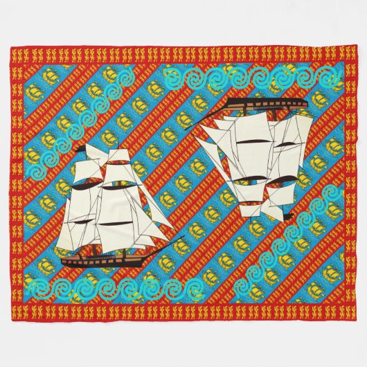 Couverture Polaire Lions (Devant (Horizontal))