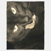 Couverture Polaire Lique de chats noirs (Devant)