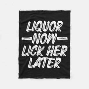 Couverture Polaire Liqueur Lèche-la Plus Tard Amusement Boire Enterre