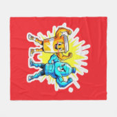 Couverture Polaire Liquid Strength – Funny Juice & Water Muscle Desig (Devant (Horizontal))