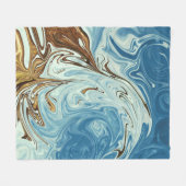 Couverture Polaire Liquide pour motif abstrait (Devant (Horizontal))