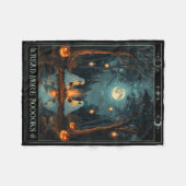 Couverture Polaire Lire Plus Livres Cute Éffrayant Ghost Lecture Livr (Devant (Horizontal))