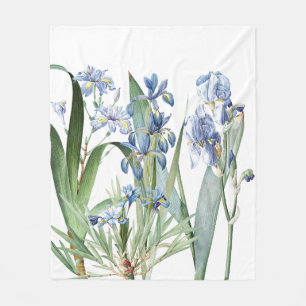 Couverture Polaire L'iris botanique fleurit le jardin floral
