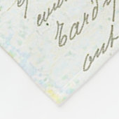 Couverture Polaire Lis et texte (Coin)