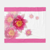 Couverture Polaire Lis roses (Devant (Horizontal))