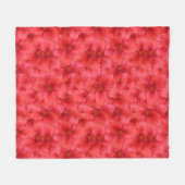 Couverture Polaire Lis rouges de jardin de photo de fleur (Devant (Horizontal))