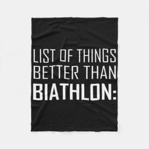 Couverture Polaire Liste Des Choses Meilleures Que Le Biathlon