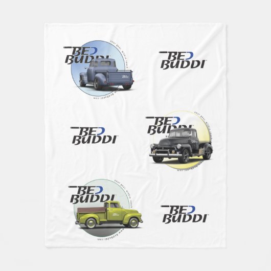 Couverture Polaire Lit Buddi Blanche (Devant)