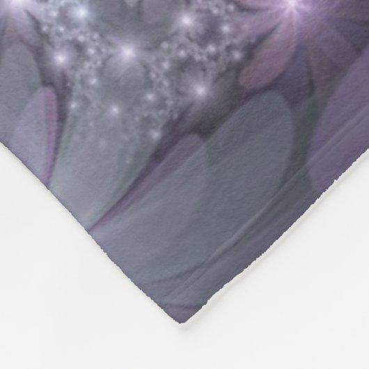 Couverture Polaire Lit de fleurs Art Fractal Abstrait tendance brilla (Coin)