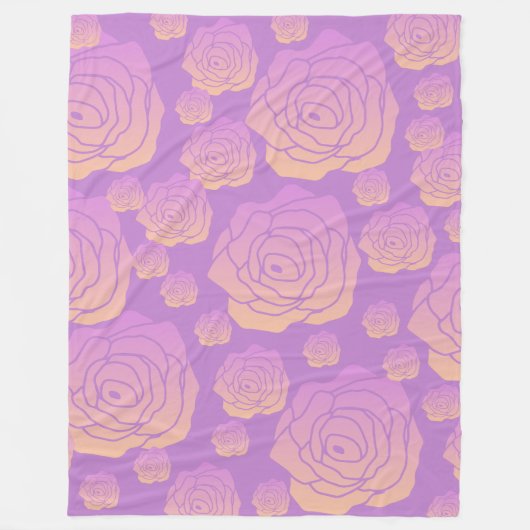 Couverture Polaire Lit de Rose (Devant)