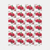 Couverture Polaire Lit rose Rose Floral (Devant)
