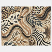 Couverture Polaire Lits Luxe Murugi Savanna Luxe Blanche Toison (Devant (Horizontal))