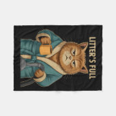 Couverture Polaire Litter’s Full Cat Ugly Christmas  (Devant (Horizontal))