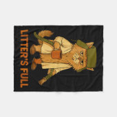 Couverture Polaire Litter’s Full Funny Cat Lovers Christmas For Men W (Devant (Horizontal))