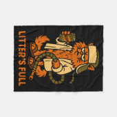 Couverture Polaire Litter’s Full Funny Cat Lovers Christmas Xmas  (Devant (Horizontal))