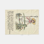 Couverture Polaire Little Bo-Peep : Pépinière classique Kate Greenawa (Devant (Horizontal))