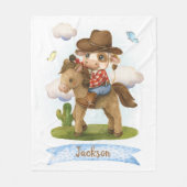 Couverture Polaire Little Cowboy Cute Bull (Devant)