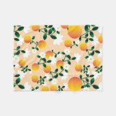 Couverture Polaire Little Cutie Orange Motif (Devant (Horizontal))