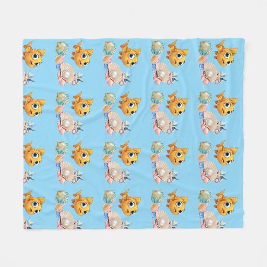 Couverture Polaire  Little Fish Fleece Blanket (Devant (Horizontal))