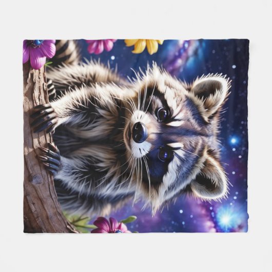 Couverture Polaire Little Raccoon (Devant (Horizontal))