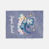 Couverture Polaire Little Star Dragon Boy Baby shower Cadeau (Devant (Horizontal))