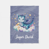 Couverture Polaire Little Star Dragon Boy Baby shower Cadeau (Devant)