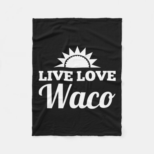 Couverture Polaire Live Love Waco (Devant)