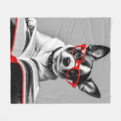 Couverture Polaire Livre de lecture de chien (Devant (Horizontal))
