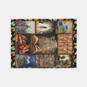 Couverture Polaire Livre Lover Gift, Book Worm, I Love Reading Book (Devant (Horizontal))