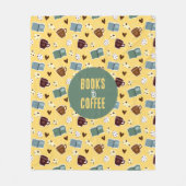 Couverture Polaire Livres et café (Devant)