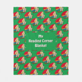 COUVERTURE POLAIRE LIVRES VERTS EN LECTURE (Devant)