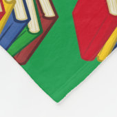 COUVERTURE POLAIRE LIVRES VERTS EN LECTURE (Coin)