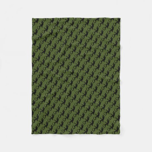 Couverture Polaire Lizard Blanket Cool Lizard Art Fleece Blanche (Devant)