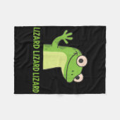 Couverture Polaire Lizard Lizard Lizard Funny Weirdcore Animal mème G (Devant (Horizontal))