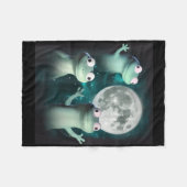 Couverture Polaire Lizard Lizard Lizard Lizard Funny Lizard Moon Tren (Devant (Horizontal))