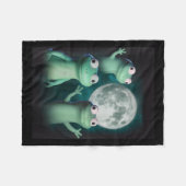 Couverture Polaire Lizard Lizard Lizard Lizard Funny Lizard Moon Tren (Devant (Horizontal))