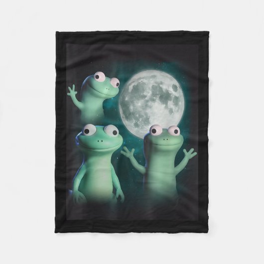 Couverture Polaire Lizard Lizard Lizard Lizard Funny Lizard Moon Tren (Devant)