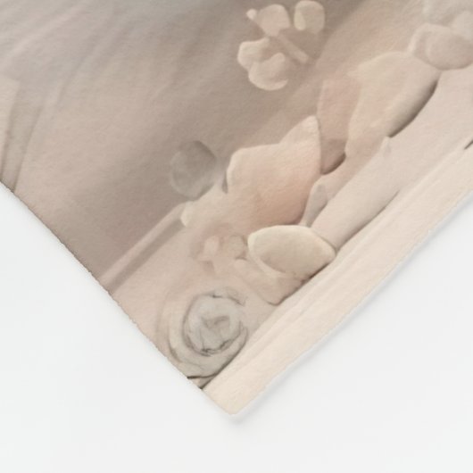 Couverture Polaire Llama à selle dans le désert (Coin)