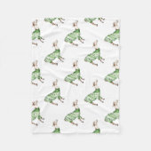 Couverture Polaire Llama dans le sucre vert (Devant)