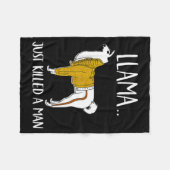 Couverture Polaire Llama Just Killed A Man Funny Llama  (Devant (Horizontal))