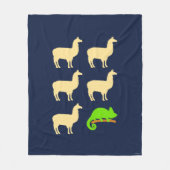Couverture Polaire Llama Llama Llama Llama Chameleon (Devant)