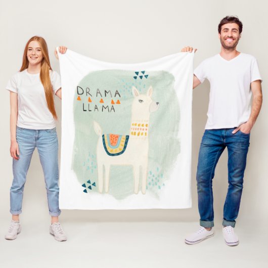 Couverture Polaire Llama Squad - Drama Llama (En situation)