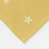 Couverture Polaire Llama Stars Blanche-Toison Jaune Personnalisée (Coin)
