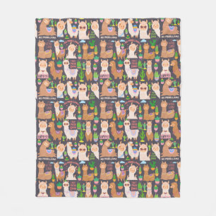 Couverture Polaire Llamas