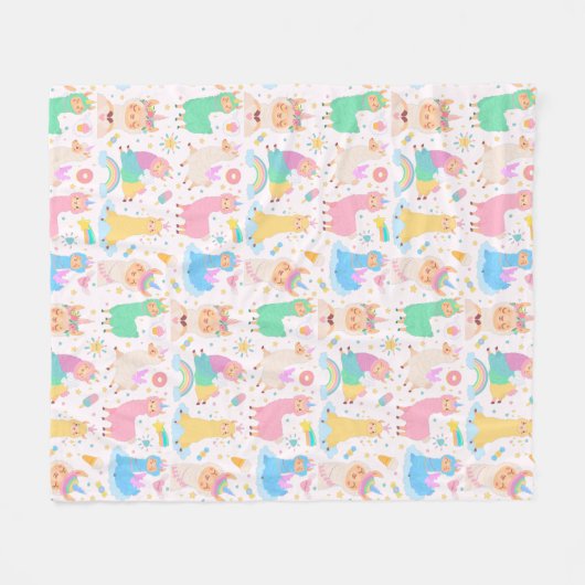 Couverture Polaire Llamas (Devant (Horizontal))