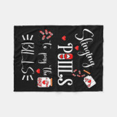 Couverture Polaire Lls Heart Funny Pharmacist Life Valentines Day  (Devant (Horizontal))