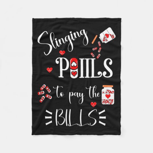 Couverture Polaire Lls Heart Funny Pharmacist Life Valentines Day  (Devant)